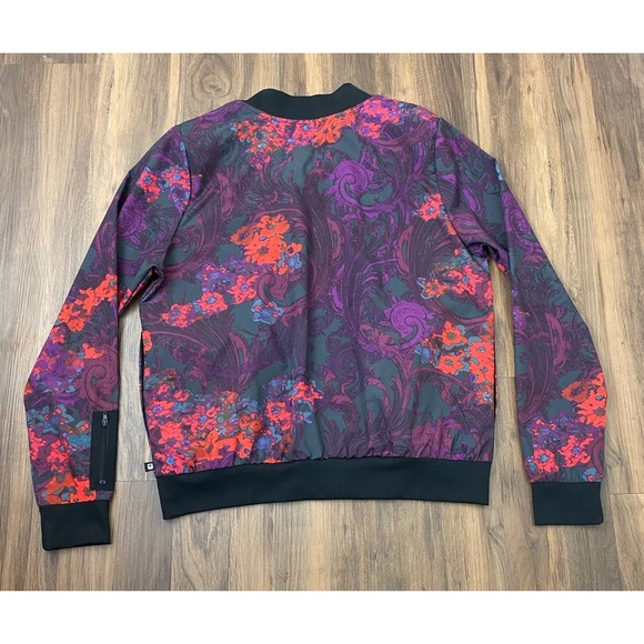 Women Fabletics Ithaca floral lightweight graphic bomber sport jacket XL - Picture 3 of 4